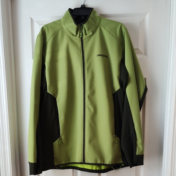 Patagonia Other - Patagonia Lime Green and Dark Olive Lightweight Softshell Jacket